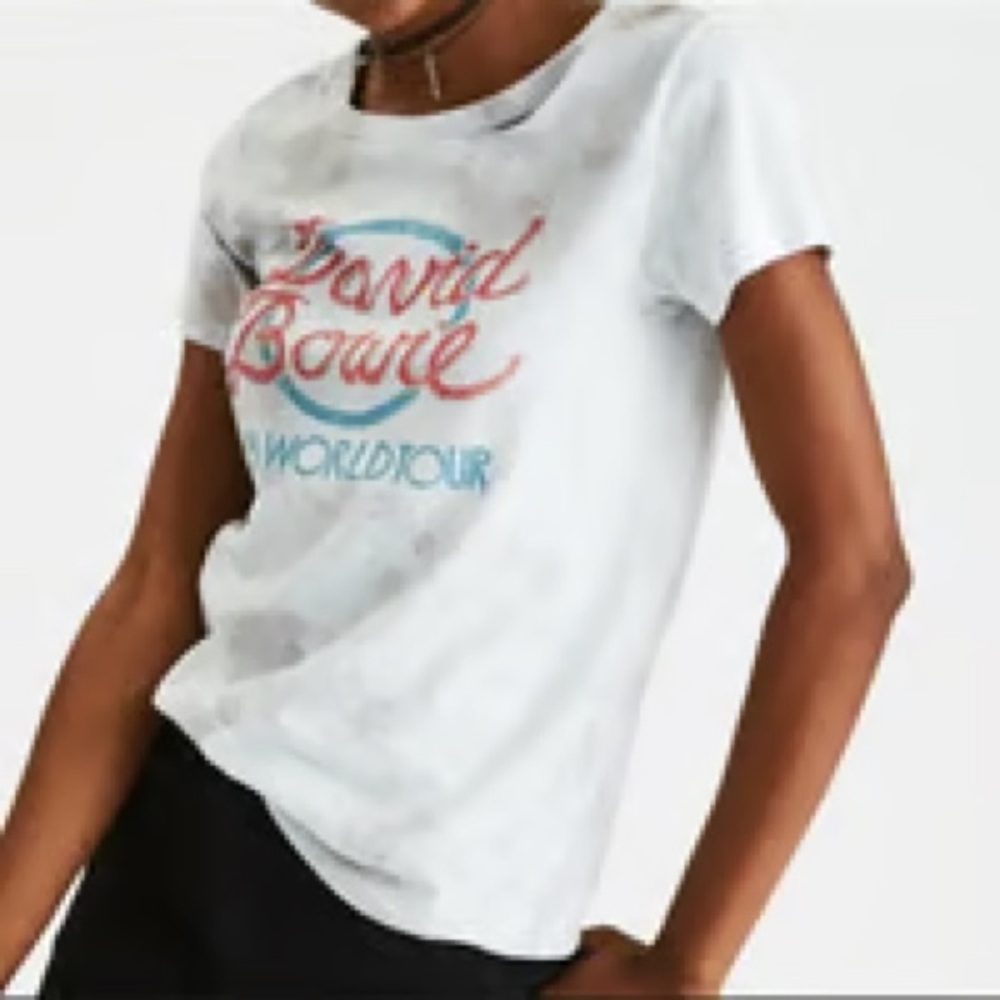 AE x David Bowie Distressed Graphic Tee